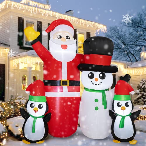 6 FT Christmas Inflatables Lighted Blow up Christmas Decoration