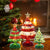 3 pcs Sparkling Mini Colorful Glass Christmas Tree w/ LED Lights & Timer