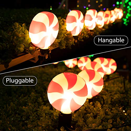 Christmas Lollipop Pathway Lights Outdoor- Plug in