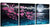 Framed 3 Pieces Plum Blossom Moon Ocean Wall Canvas Art  Size 12x16 Each Panel
