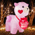 4 FT Llama w/ Built in LED Heart Inflatable Valentines Day Decoration