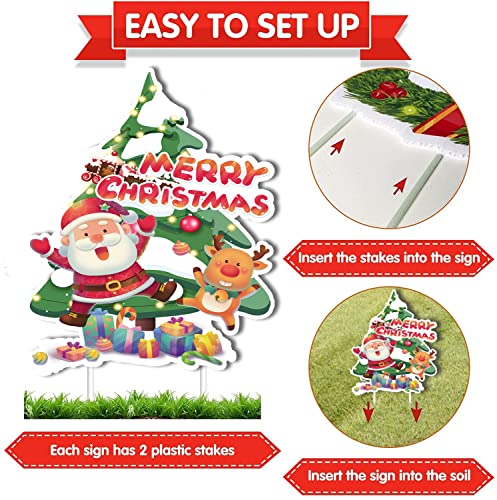 9Pcs Christmas Yard Decorations