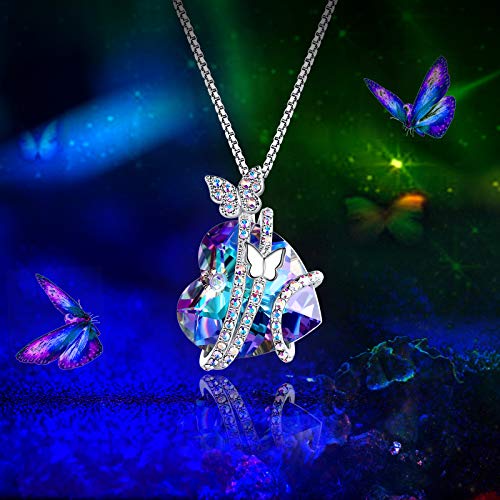 Butterfly Necklaces for Women with Austria Crystals