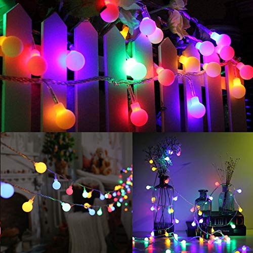 Globe Pastel Easter String Lights, 33ft 100 LED 8 Lighting Modes w/ Timer - Multicolor