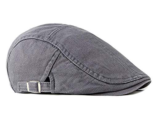 2 Pack Flat Cotton Newsboy Cap for Men