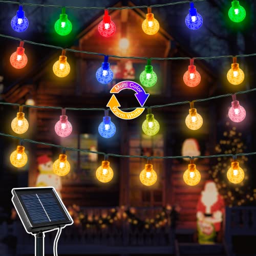 Christmas Solar String Lights 50LED/25ft - 11 Modes Color Changing