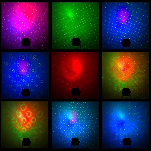 RGB LED 2 in 1 DJ Disco Lights Sound Activated w/ Strobe Flash Effects