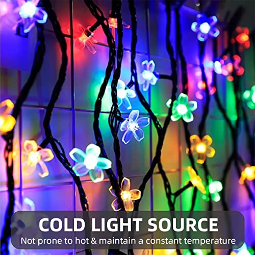 Waterproof Solar Flower Christmas String Fairy Lights