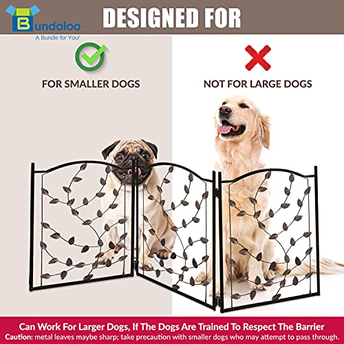 Large Freestanding Metal Folding Pet Gate