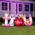 7FT Long Valentine Inflatable w/ LED Lights, I Love U Puppy & Kitty