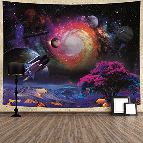 Galaxy Psychedelic Space Mysterious Starry Wall Hanging Tapestry