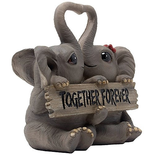 Loving Couple Elephant Figurine for Home Decoration