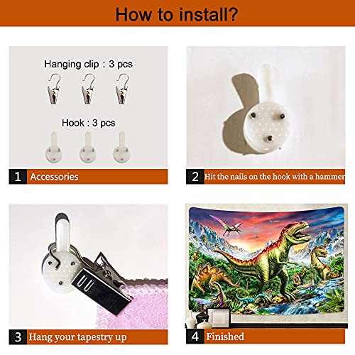 Dinosaur Tapestry for Wall Decoration