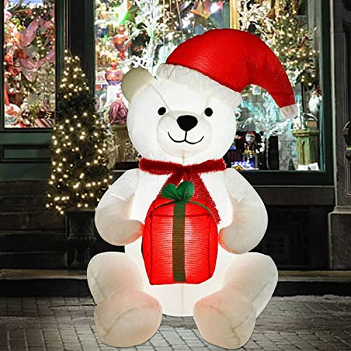 4 FT Christmas Inflatable Polar Bear w/ LEDs