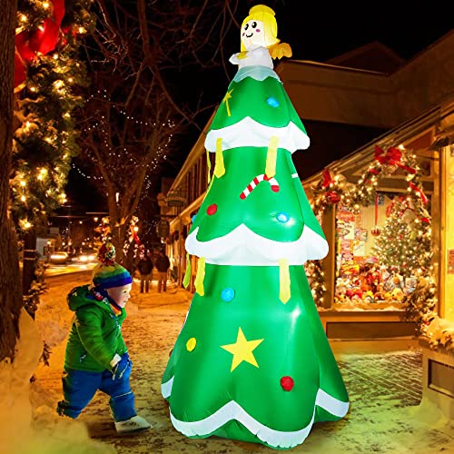 8 FT Christmas Tree Inflatables w/ Built-in LED