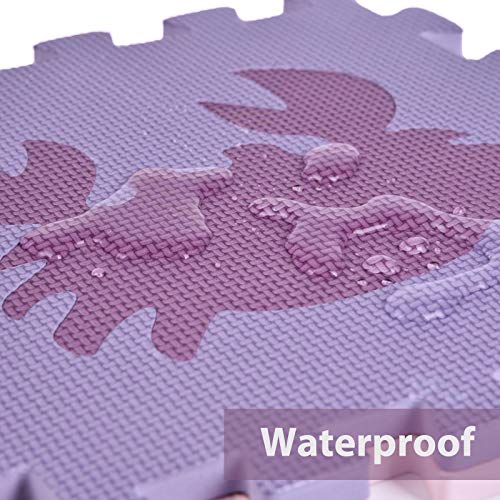Large 25 PCs Baby Puzzle Play Mat Tiles w/ 9 Patterns