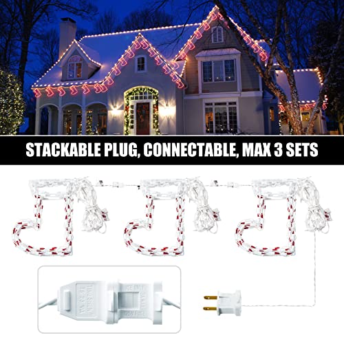 13ft 180 Bulbs Glowing Cord  Christmas Icicle Lights Decoration