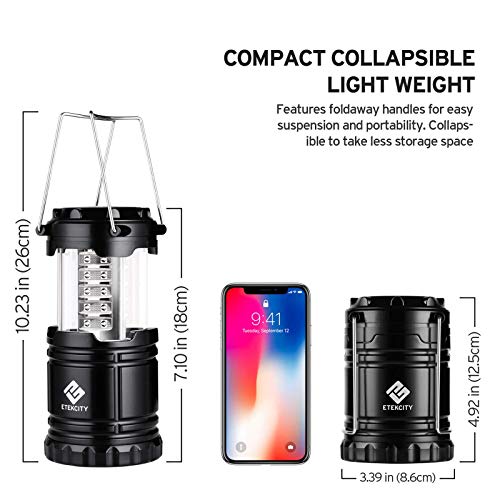 Camping Lantern Battery Powered Led Lights w/ AA Batteries