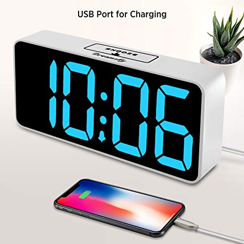 Large Digital Alarm Clock for Visually Impaired - 8.9 Inches Adjustable Alarm Volume