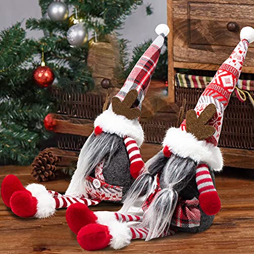 Christmas Gnomes Decorations w/ Cute Antlers