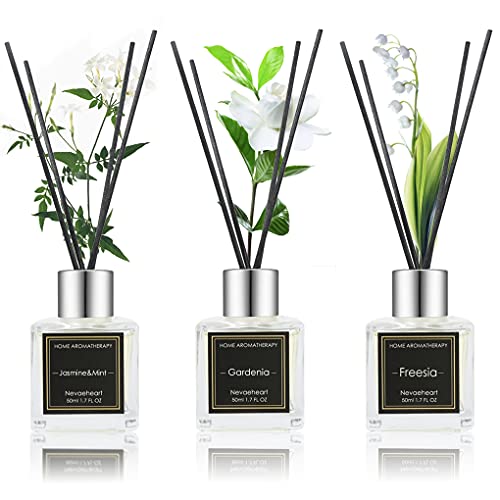 1.7OZ x 3 Packs Reed Diffuser, Oil Diffuser Sticks for Home Fragrance