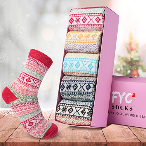 Cozy & Warm Thick Soft Wool Christmas Gift Winter Socks for Women