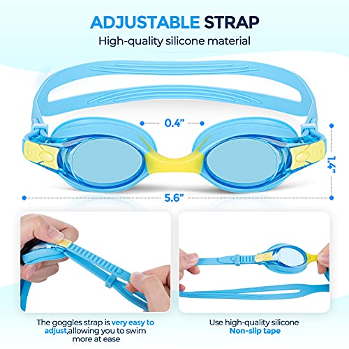 Kids Anti Fog Swimming Goggles Clear No Leaking