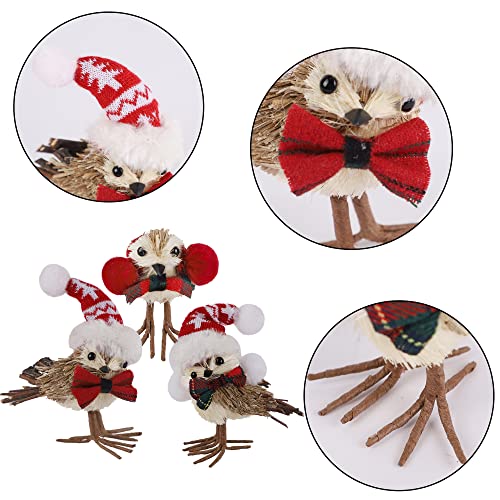 Set of 3 Christmas Birds Decoration