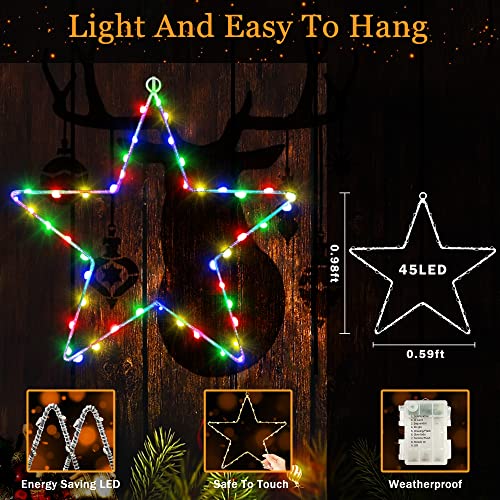 Christmas Window Lights 3 Pack Battery Operated