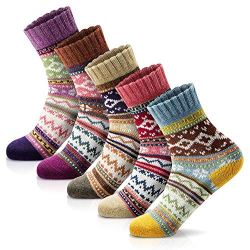 Cozy & Warm Thick Soft Wool Christmas Gift Winter Socks for Women