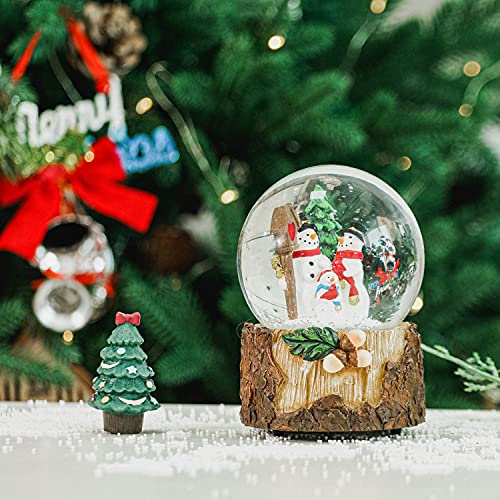 100mm Musical Snow Glitter Water Globe Christmas Decoration