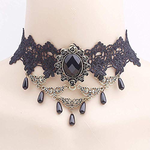 Halloween Elegant Sexy Lace Women Retro Gothic Punk Style Necklace