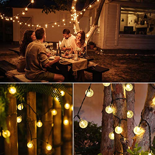 23ft 50 LED Globe Twinkle Fairy Lights for Garden Home Room Party (Solar powered)