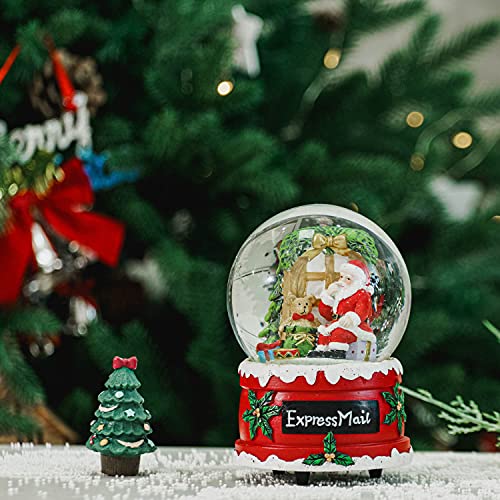 100mm Musical Snow Glitter Water Globe Christmas Decoration