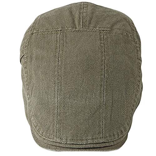 2 Pack Flat Cotton Newsboy Cap for Men