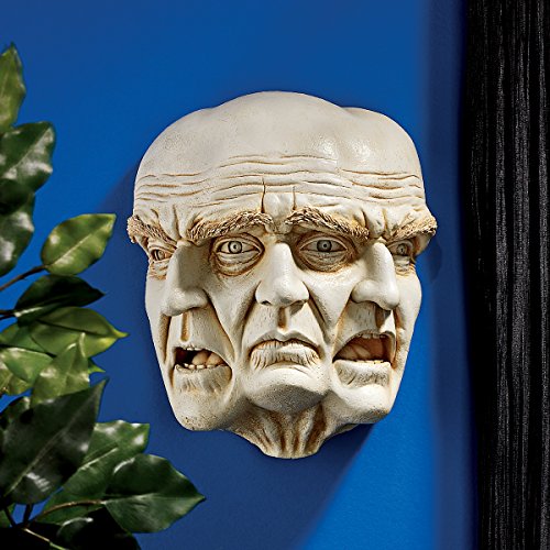 10 inches Faces of a Nightmare Gothic Wall Sculpture,