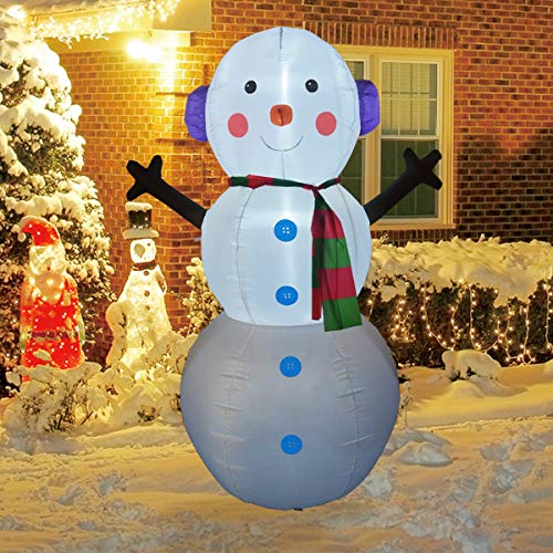 6Ft High Christmas Inflatable Snowman Yard Decoration