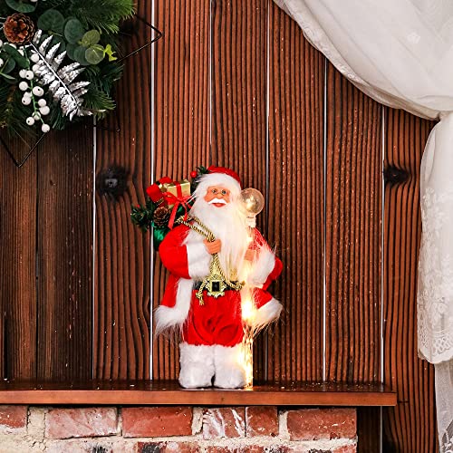 13.8inch Santa Claus Figurines for Christmas Decoration