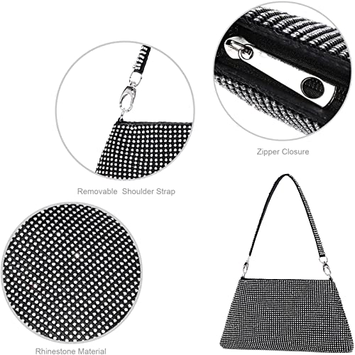 Rhinestone Clutch Purses for Women Bling Evening Bag
