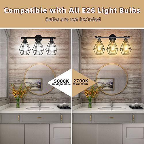 3-Light Farmhouse Vanity Light