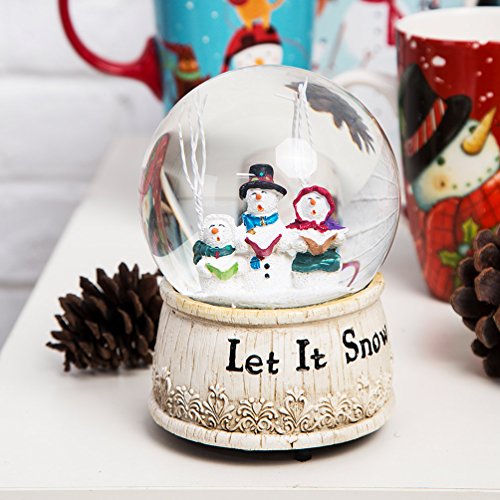 100mm Musical Snow Glitter Water Globe Christmas Decoration