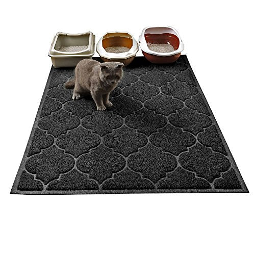 Cat Litter Mat, XL Super Size, Phthalate Free, Easy to Clean, 46x35 Inches