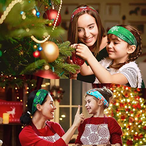 12 PCS Christmas Stretchy Headbands for Women