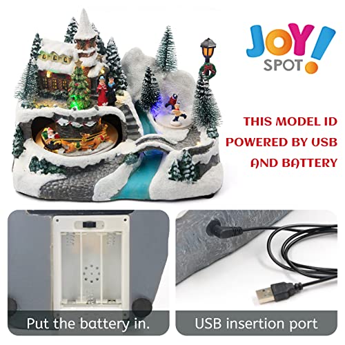 Christmas Collectible Village Decoration- USB & Battery Operated