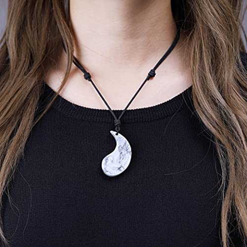 Obsidian Dragon & Phoenix Yin Yang Pendant Necklaces for Couples