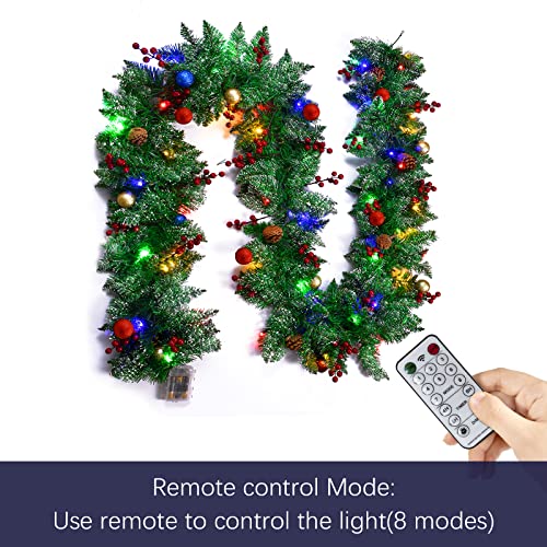 9ft Christmas Decorations Garland with 50 Lights