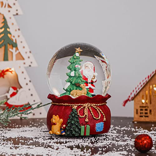 100mm Musical Snow Glitter Water Globe Christmas Decoration