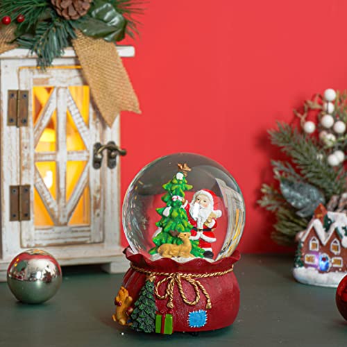 100mm Musical Snow Glitter Water Globe Christmas Decoration