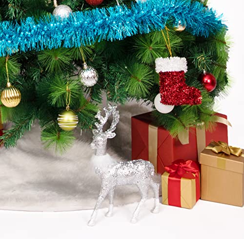 2 Pcs Glitter Reindeer Christmas Decoration