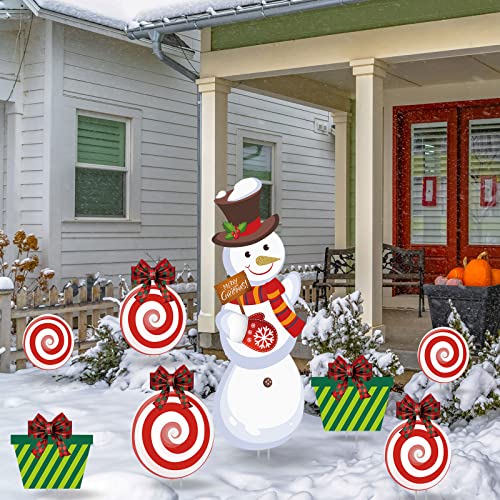 11 Pcs Christmas Yard Sign Decoration